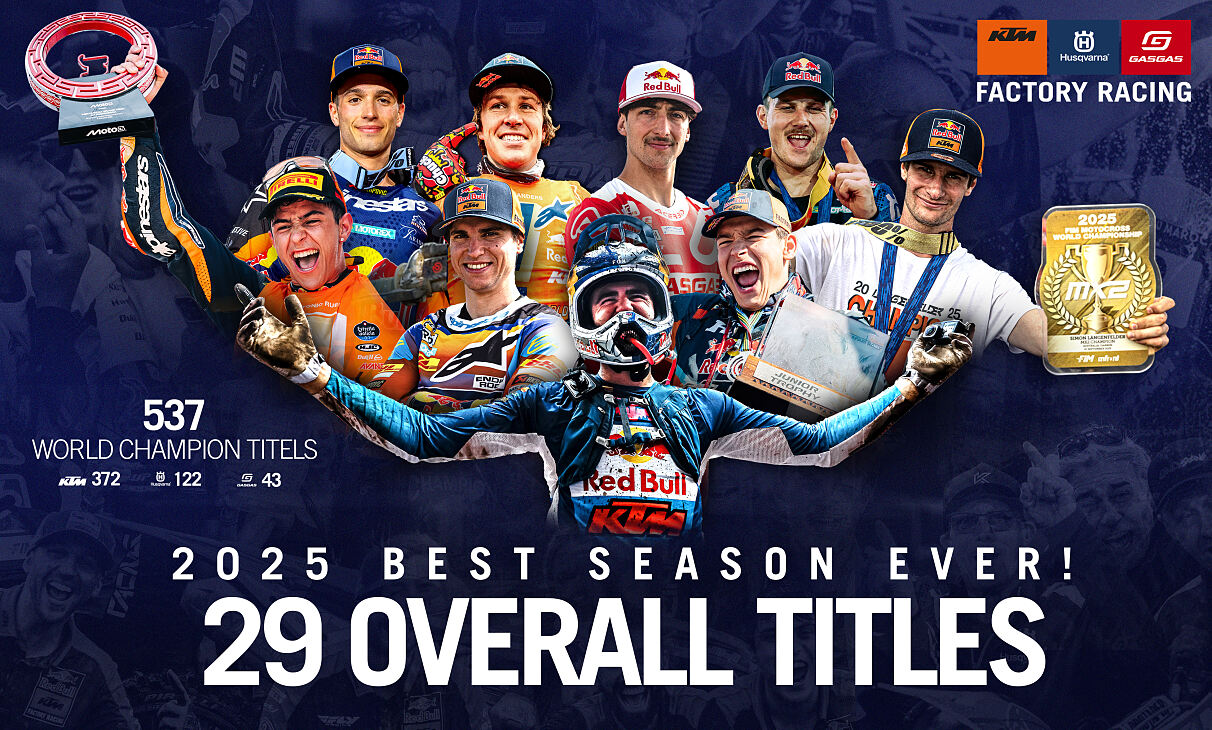2025 KTM motorsport champions