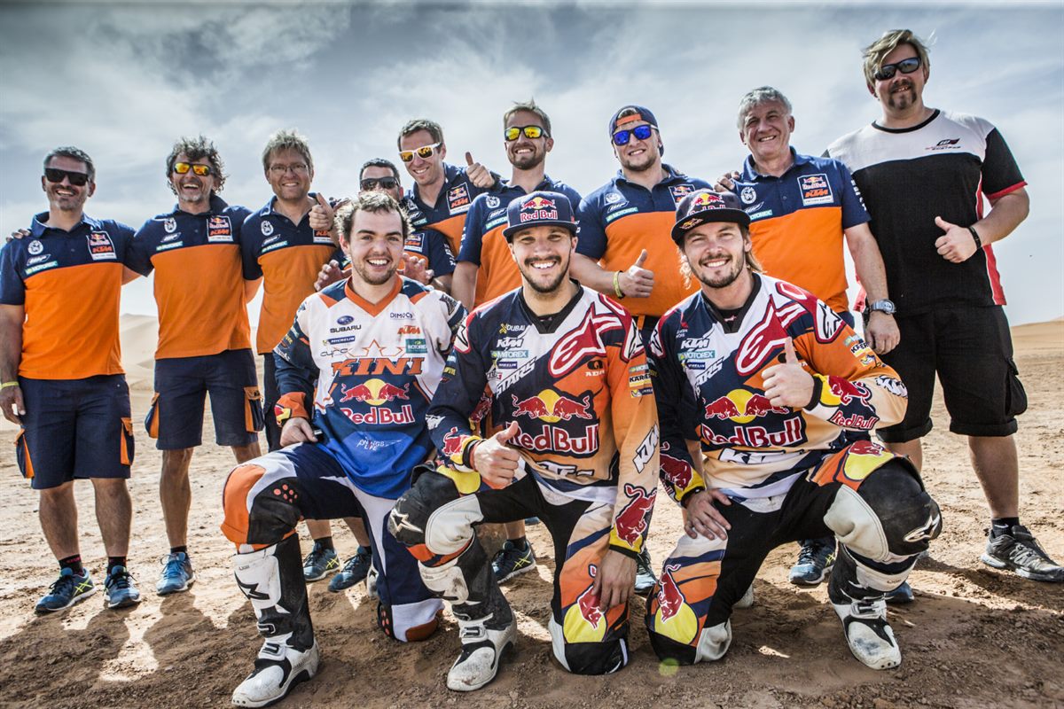 Matthias Walkner, Sam Sunderland, Toby Price & Team Morocco 2016