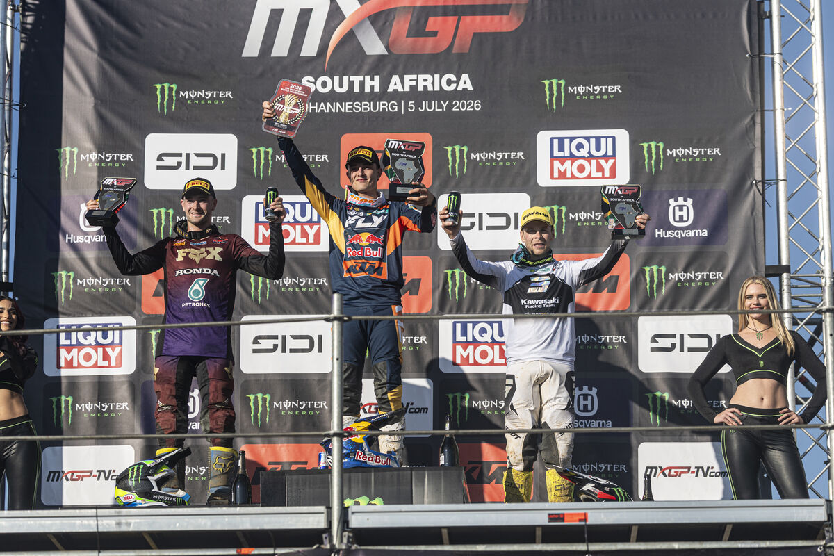 MXGP podium Grand Prix of South Africa