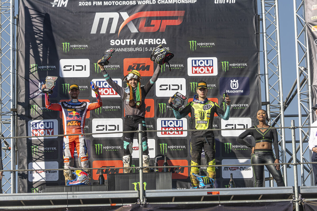 MX2 podium Grand Prix of South Africa