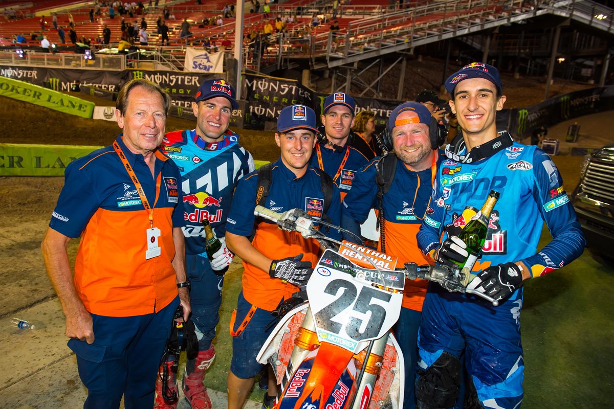 Marvin Musquin, Ryan Dungey & Team KTM 450 SX-F Las Vegas 2016