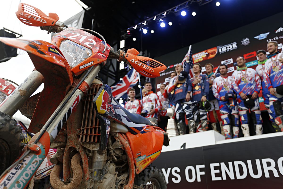 Taylor Robert & Kailub Russell KTM 350 EXC-F Podium ISDE 2016