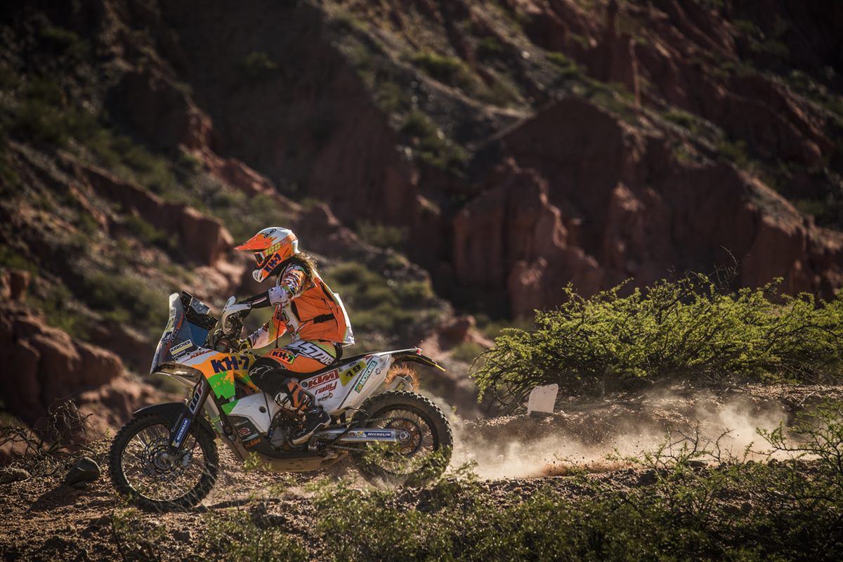 Laia Sanz KTM 450 RALLY Dakar 2017