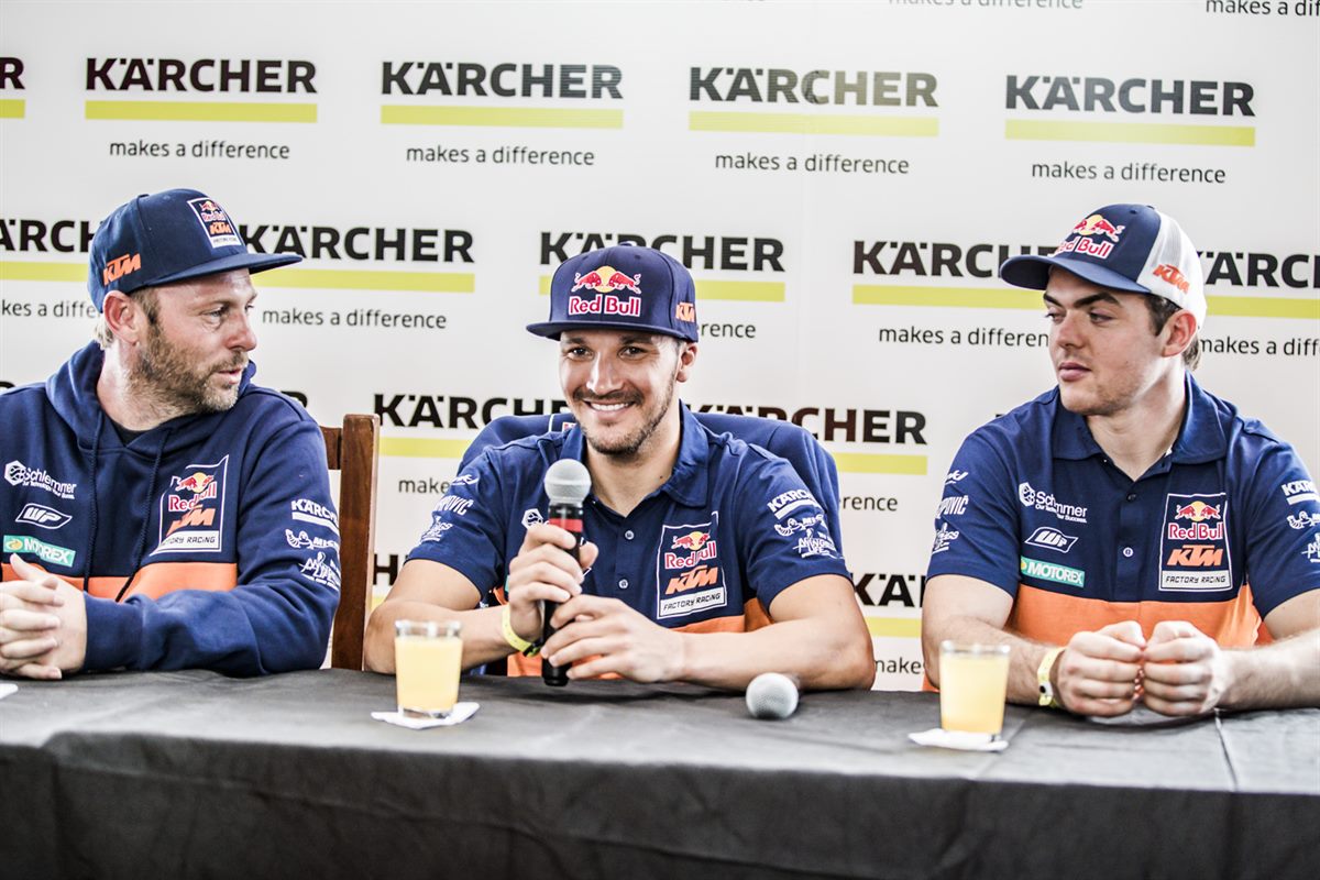 Alex Doringer, Sam Sunderland & Matthias Walkner KÄRCHER Dakar 2017