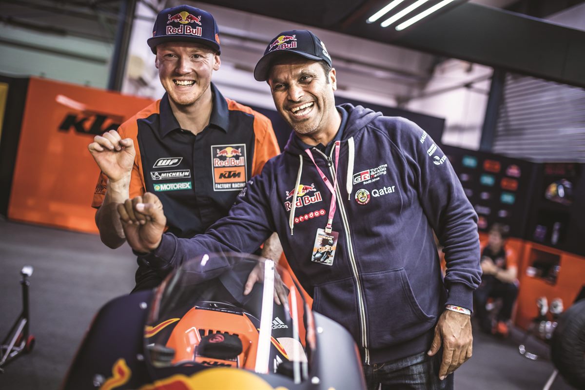 Bradley Smith & Nasser Al-Attiyah KTM RC16 Box Losail 2017