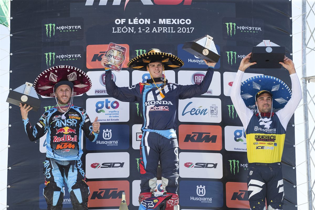 Tony Cairoli Podium Leon 2017