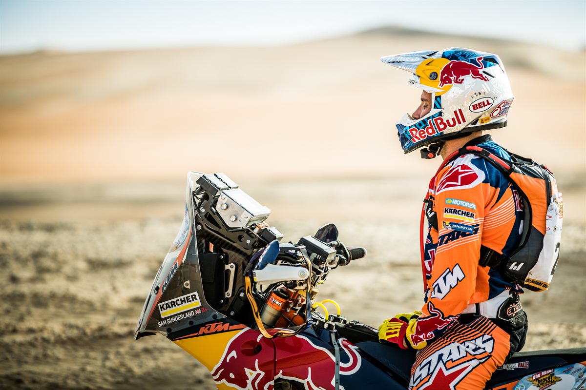 Sam Sunderland KTM 450 RALLY Abu Dhabi 2017