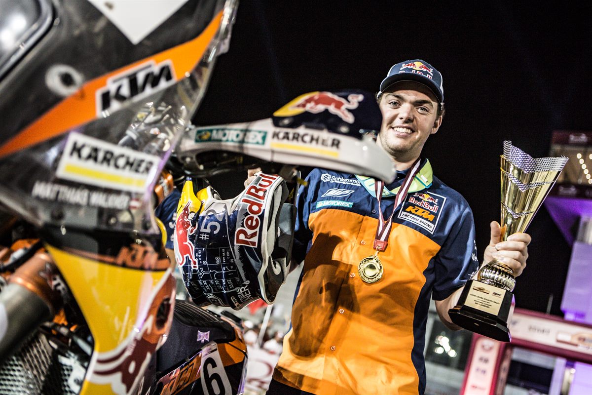 Matthias Walkner KTM 450 RALLY Podium Qatar 2017