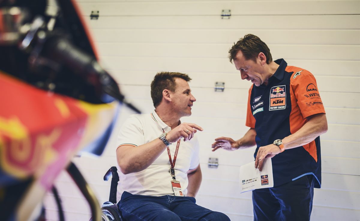 Pit Beirer & Mike Leitner KTM RC16 Box Jerez 2017