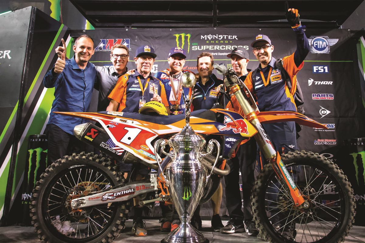 Team Ryan Dungey KTM 450 SX-F Podium Las Vegas 2017