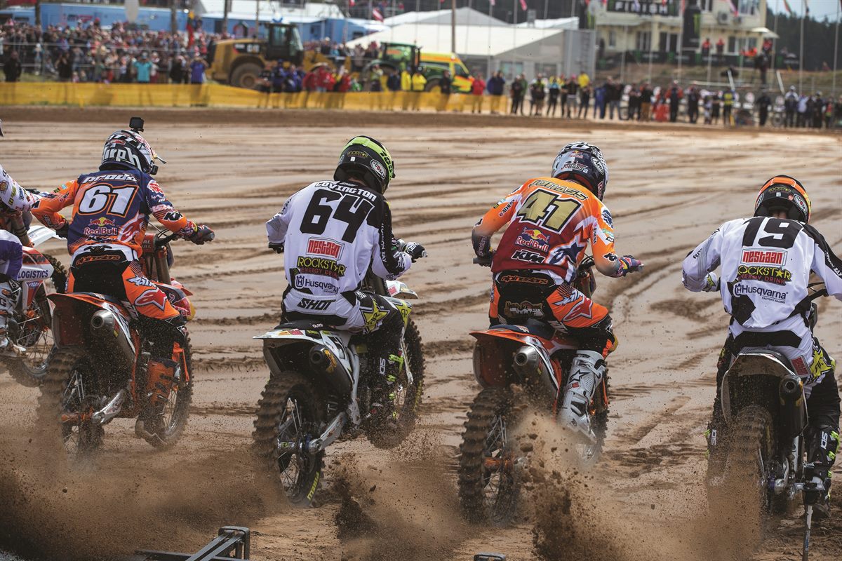Jorge Prado & Pauls Jonass KTM 250 SX-F Start Kegums 2017 