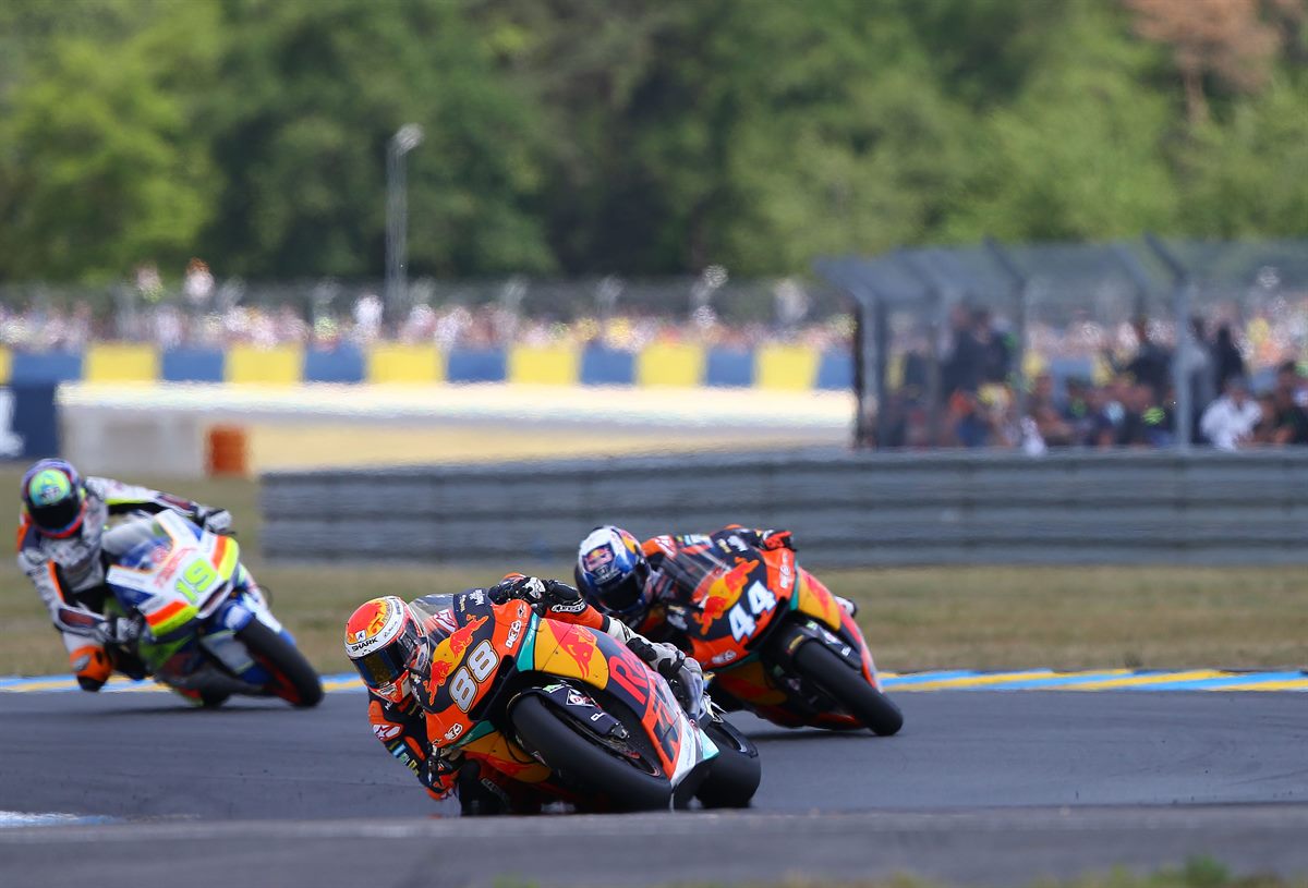 Ricard Cardus & Miguel Oliveira KTM Moto2 Le Mans 2017