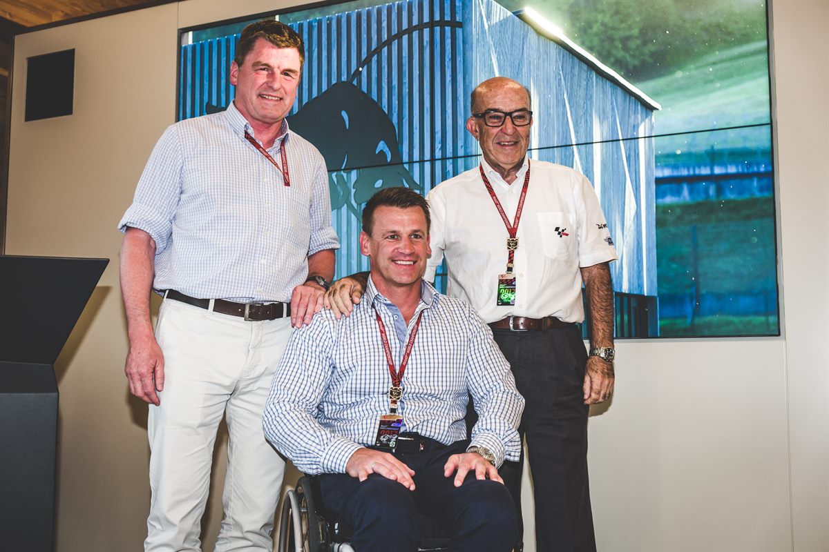 Thomas Überall, Pit Beirer & Carmelo Ezpeleta Red Bull Energy Station Mugello 2017
