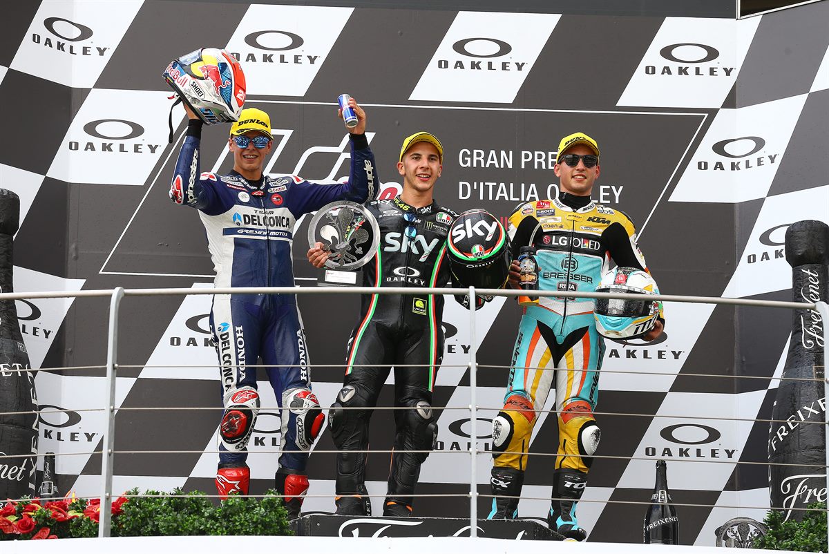 Andrea Migno & Juanfran Guevara Podium Autodromo del Mugello 2017