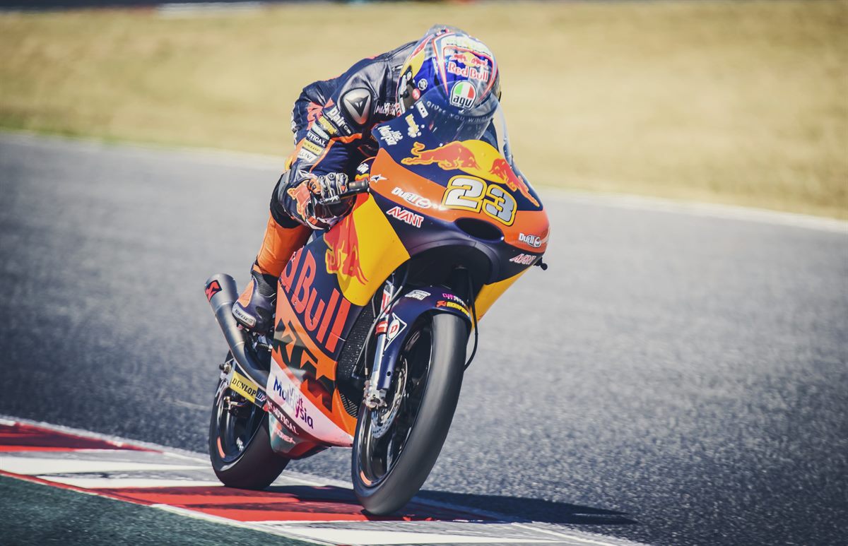 Niccolo Antonelli KTM RC250 GP Circuit de Barcelona-Catalunya 2017