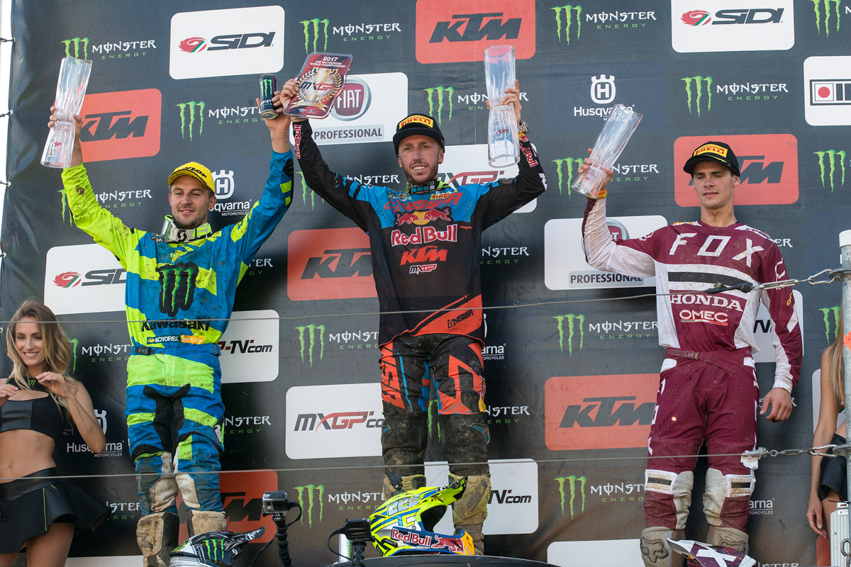 MXGP podium at Loket