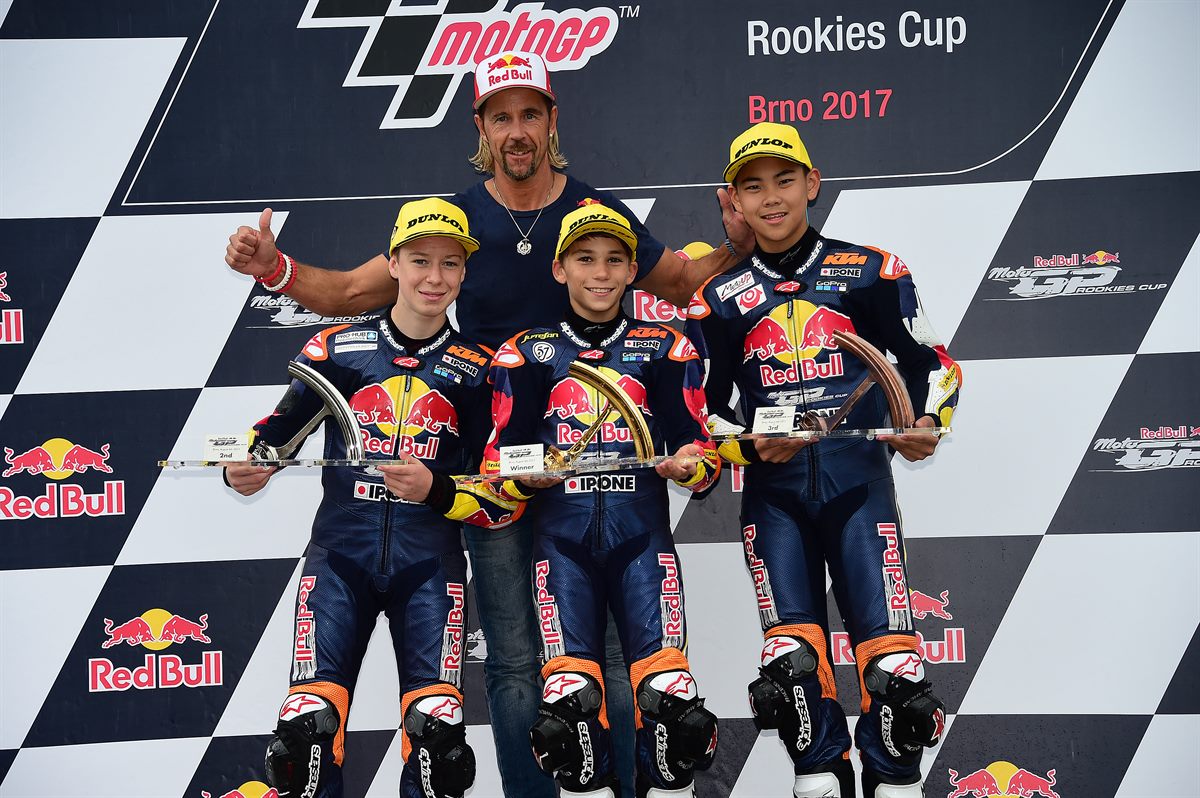 Kevin Orgis, Deniz Öncü & Ryusei Yamanaka Podium Automotodrom Brno 2017