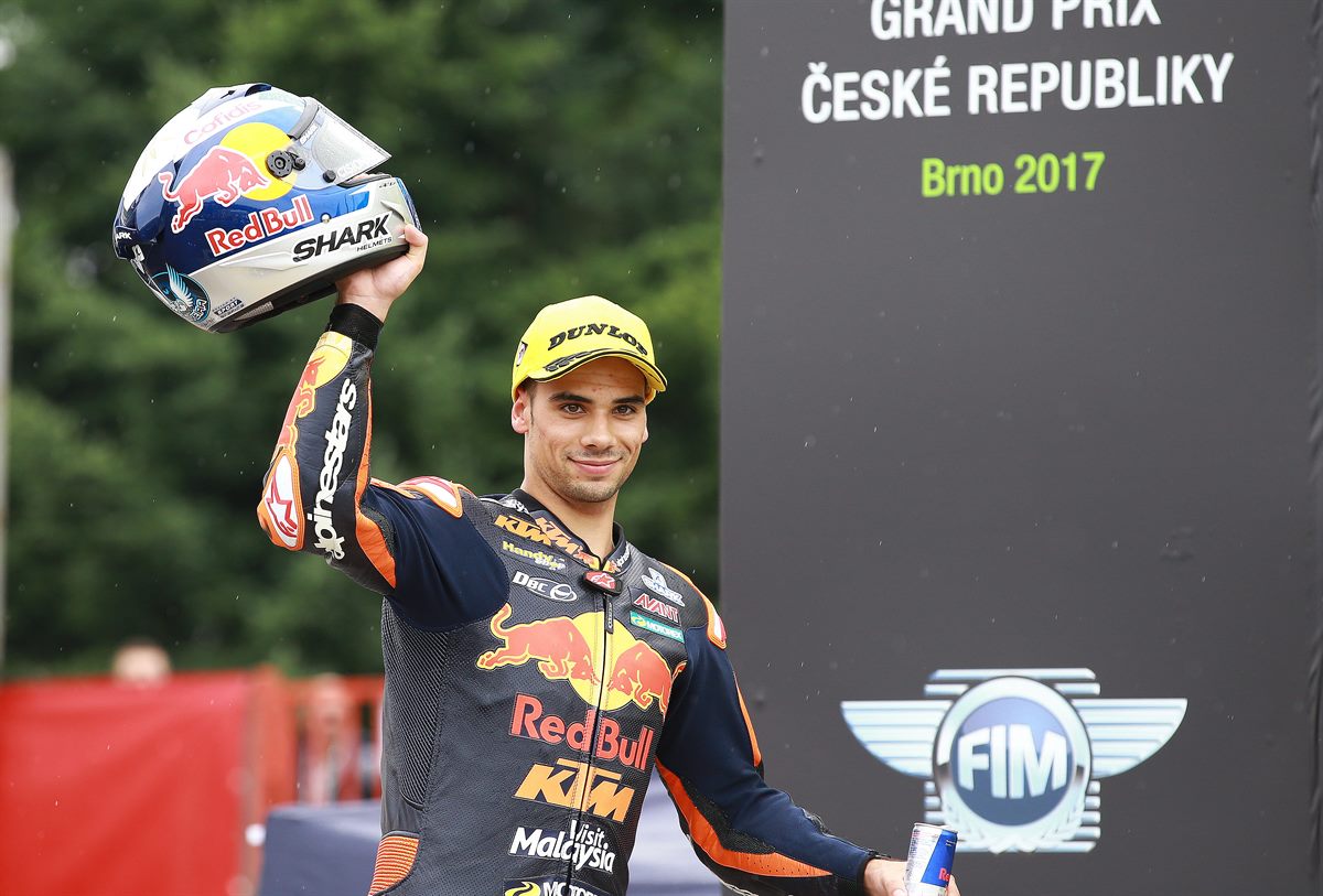Miguel Oliveira Podium Automotodromo Brno 2017