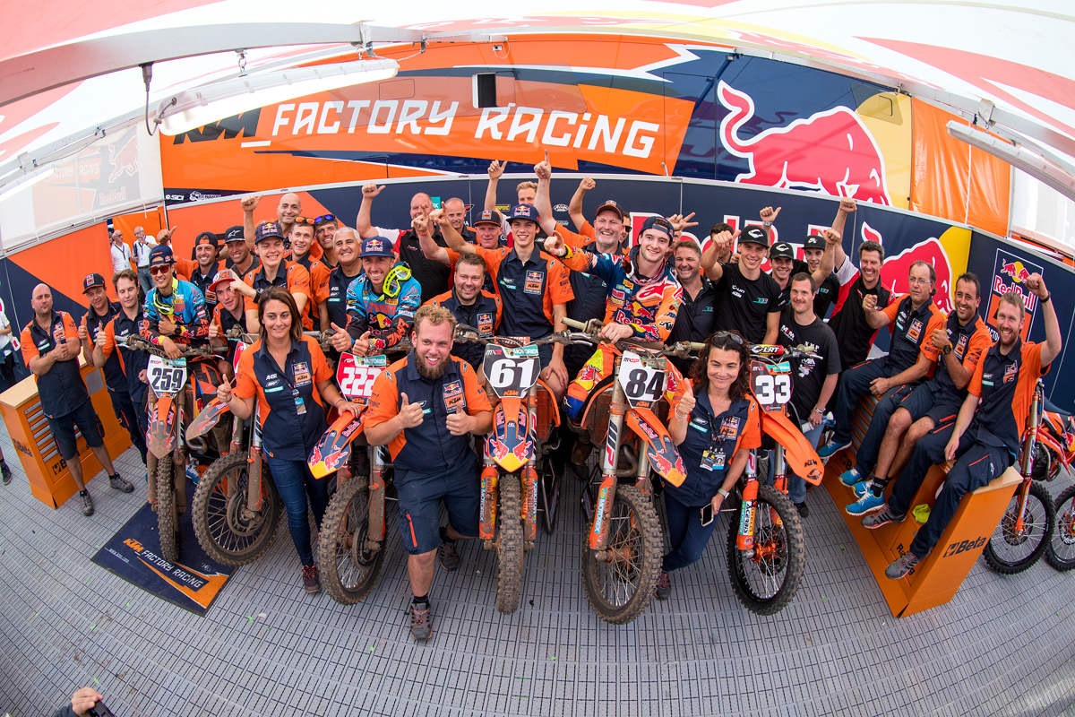 KTM family shot after MXGP of Belgium