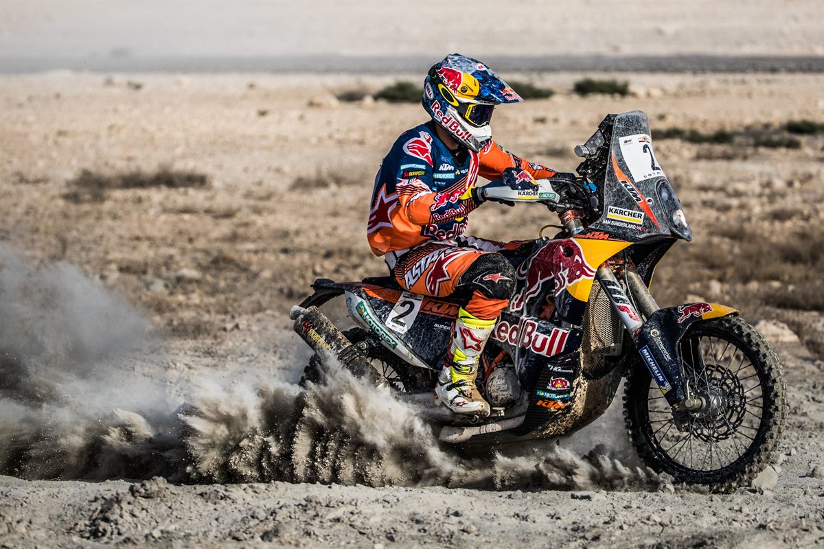 Sam Sunderland KTM 450 RALLY Qatar 2017