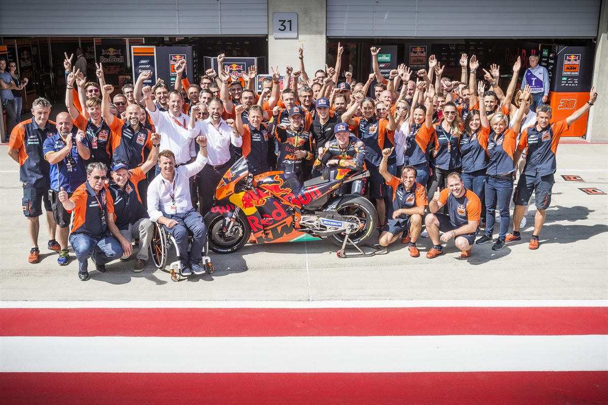 Mika Kallio, Pol Espargaro, Bradley  Smith & Team KTM RC16 Red Bull Ring Spielberg 2017
