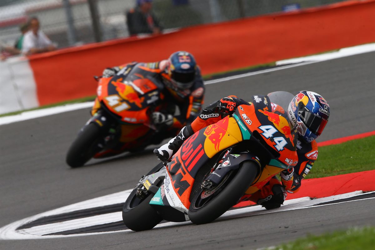 Miguel Oliveira & Brad Binder KTM Moto2 Silverstone Circuit 2017