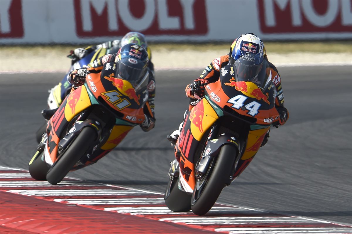 Miguel Oliveira & Brad Binder KTM Moto2 Misano World Circuit 2017