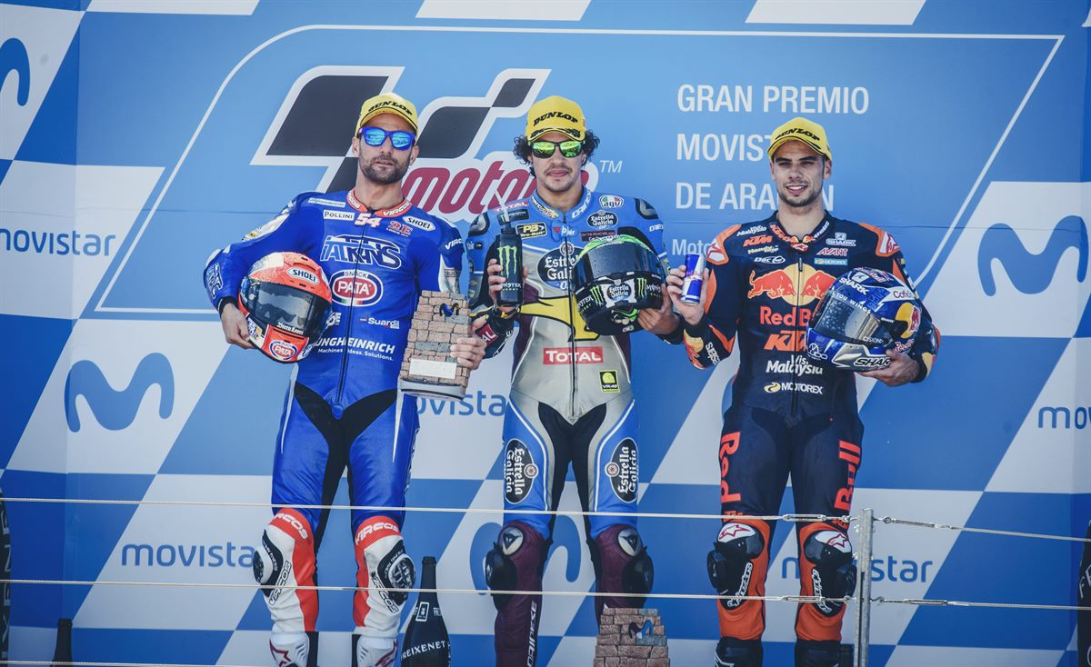 Miguel Oliveira Podium MotorLand Aragon 2017