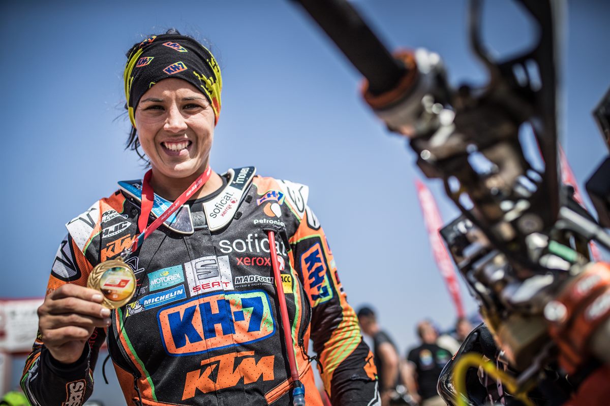 Laia Sanz - KTM 450 RALLY - OiLibya Rally 2017