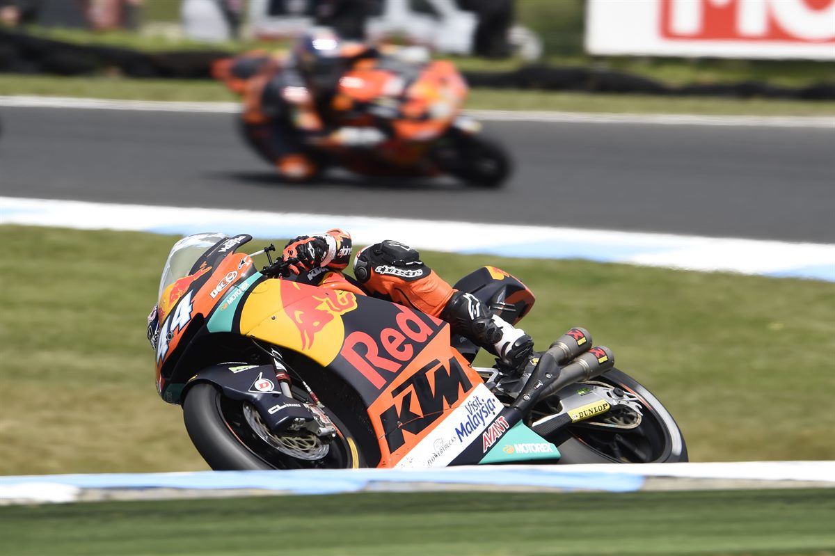 Miguel Oliveira & Brad Binder KTM Moto2 Phillip Island 2017
