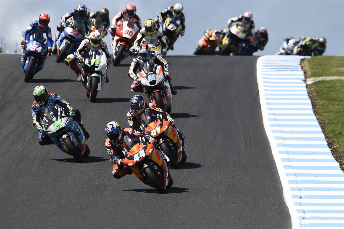 Miguel Oliveira & Brad Binder KTM Moto2 Phillip Island 2017