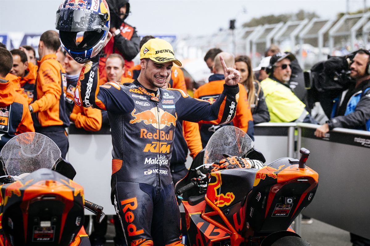 Miguel Oliveira KTM Moto2 Parc Ferme Phillip Island 2017