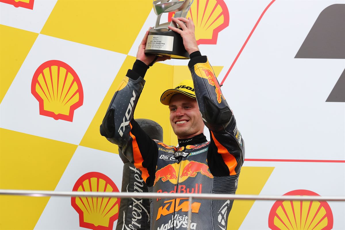 Brad Binder Podium Sepang International Circuit 2017