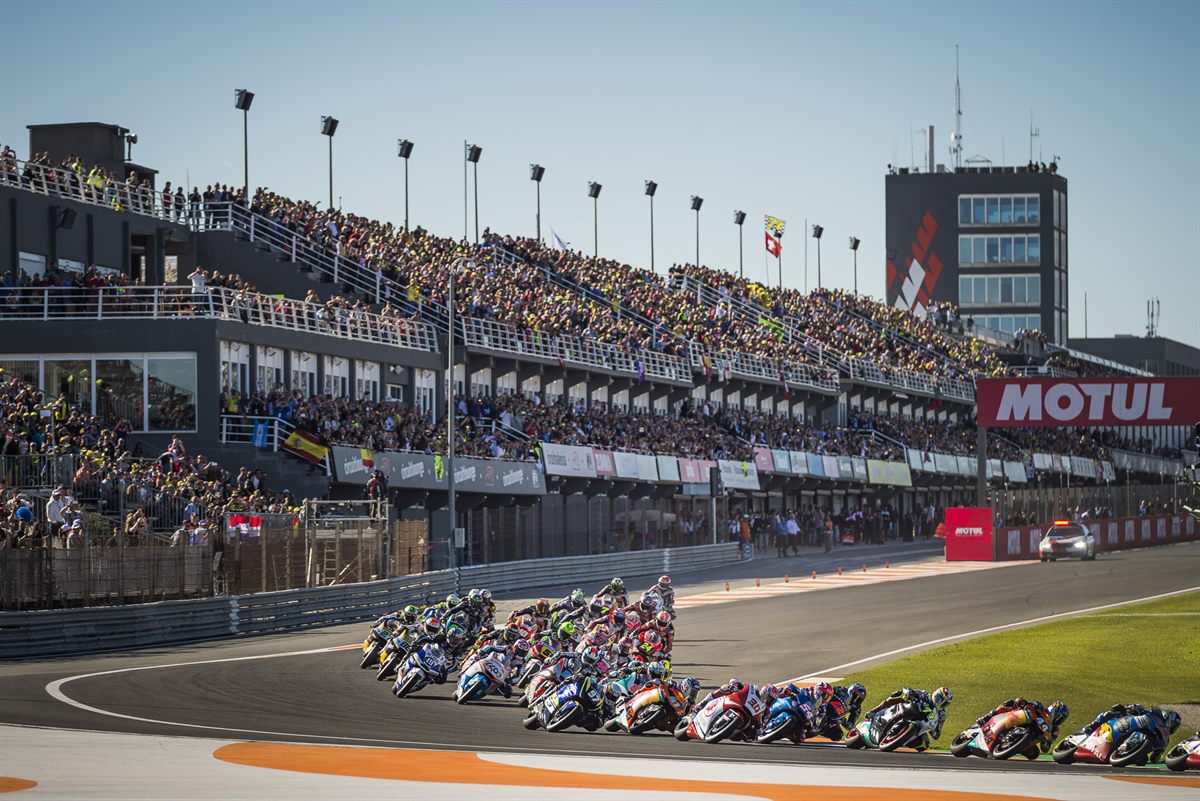 Miguel Oliveira & Brad Binder KTM Moto2 Start Comunitat Valenciana Ricardo Tormo 2017