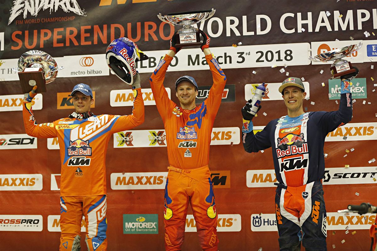KTM Factory Racing Podium - SuperEnduro, Bilbao, Spain