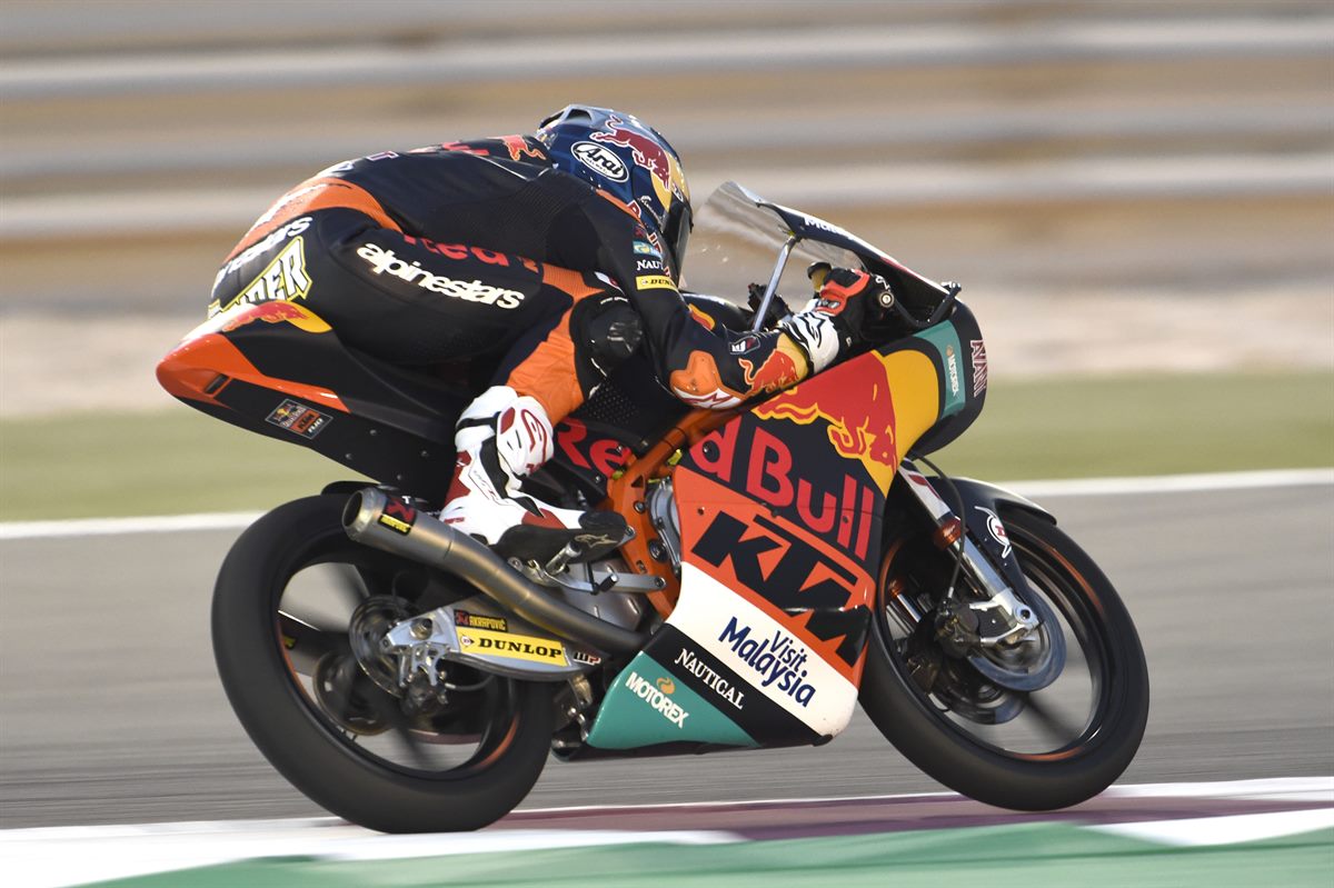 Darryn Binder KTM RC250 GP Losail International Ciruit 2018