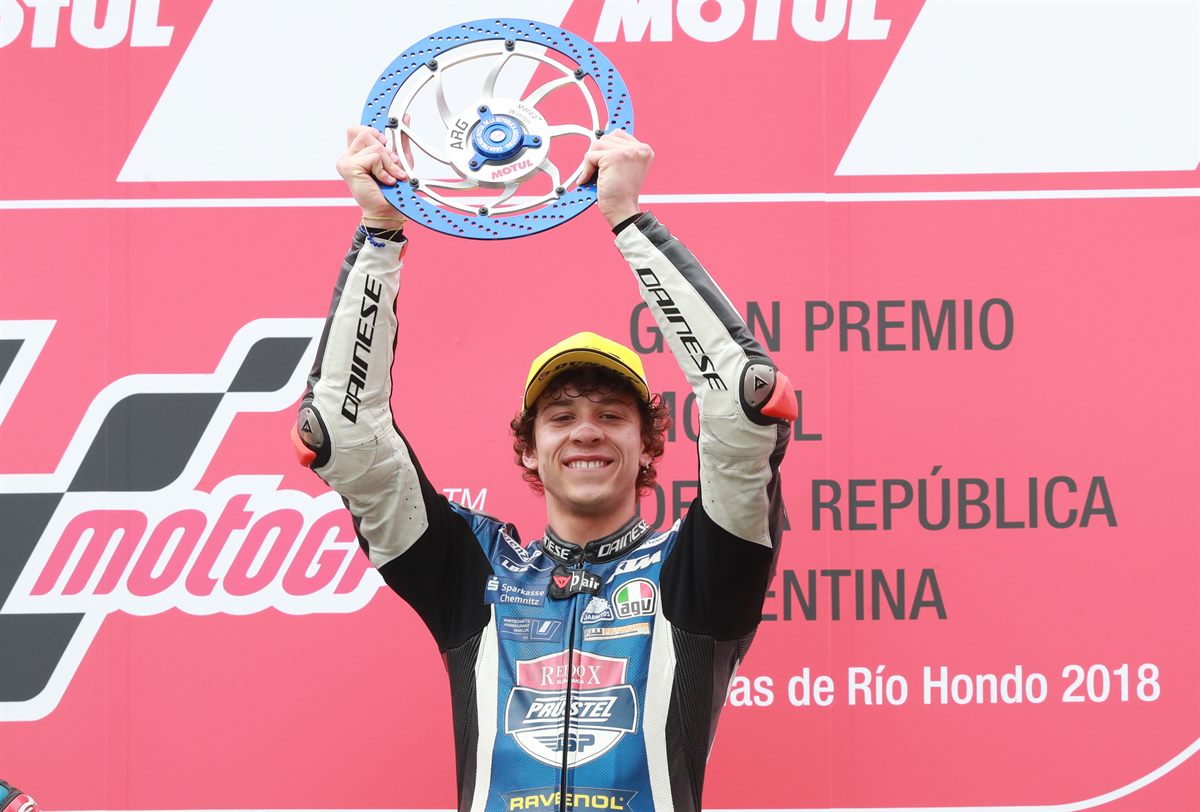 Marco Bezzecchi Podium Termas de Rio Hondo 2018