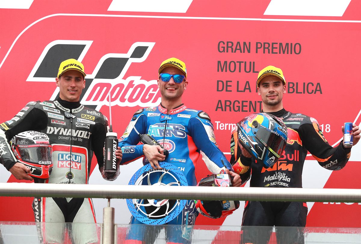 Miguel Oliveira Podium Termas de Rio Hondo 2018