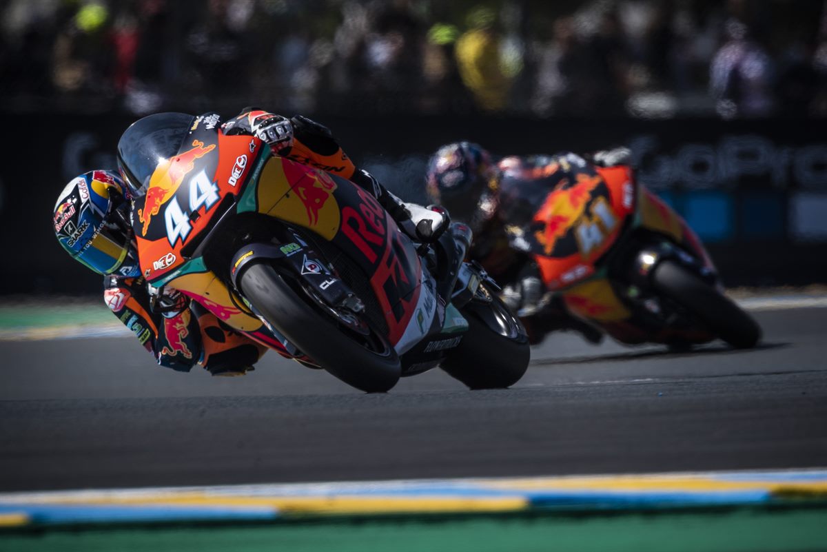 Miguel Oliveira & Brad Binder KTM Moto2 Le Mans 2018