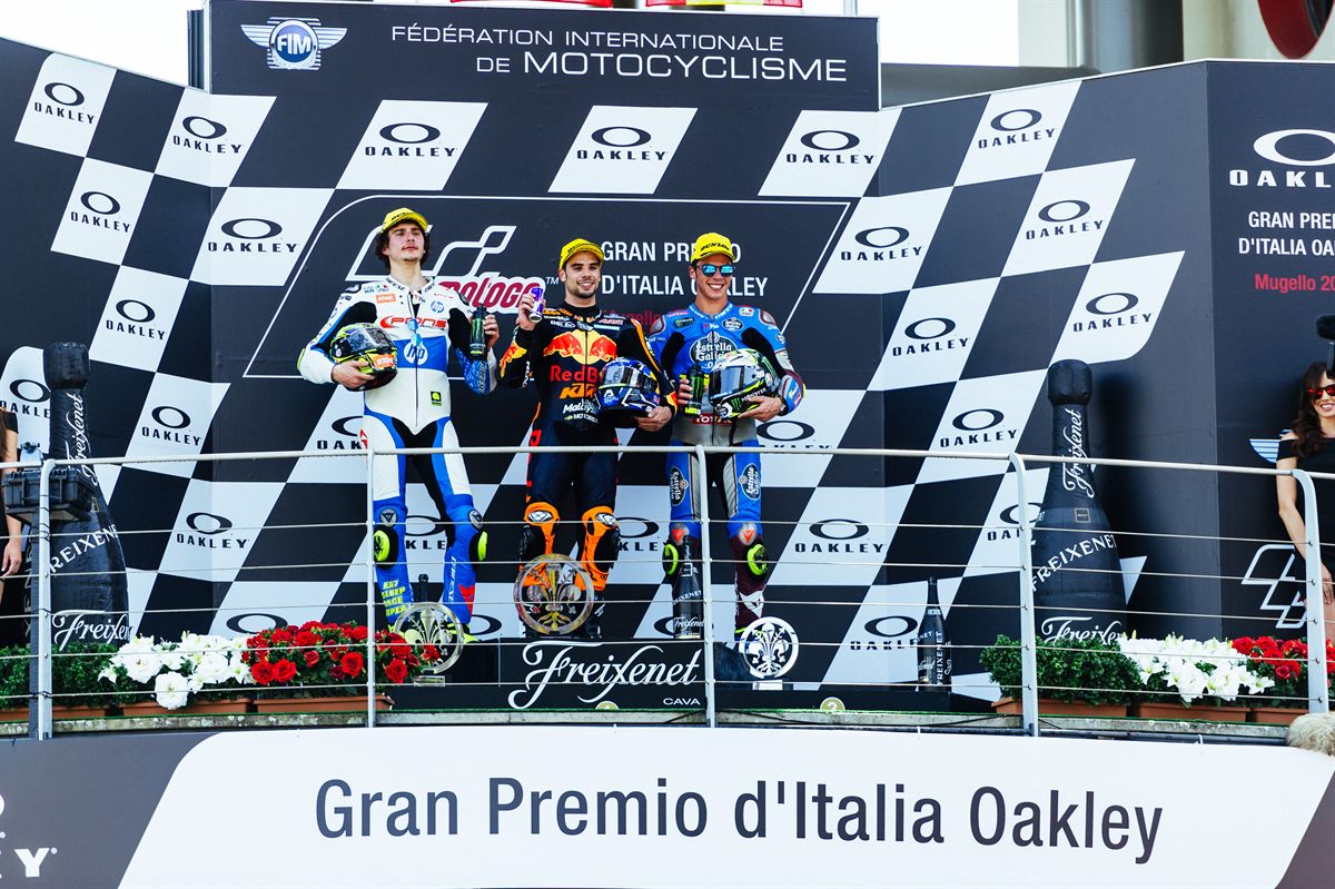 Miguel Oliveira Podium Autodromo del Mugello 2018