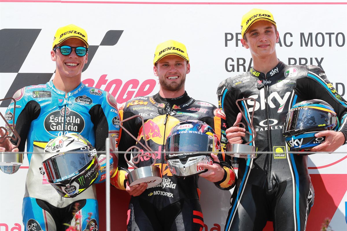 Brad Binder Podium Sachsenring 2018
