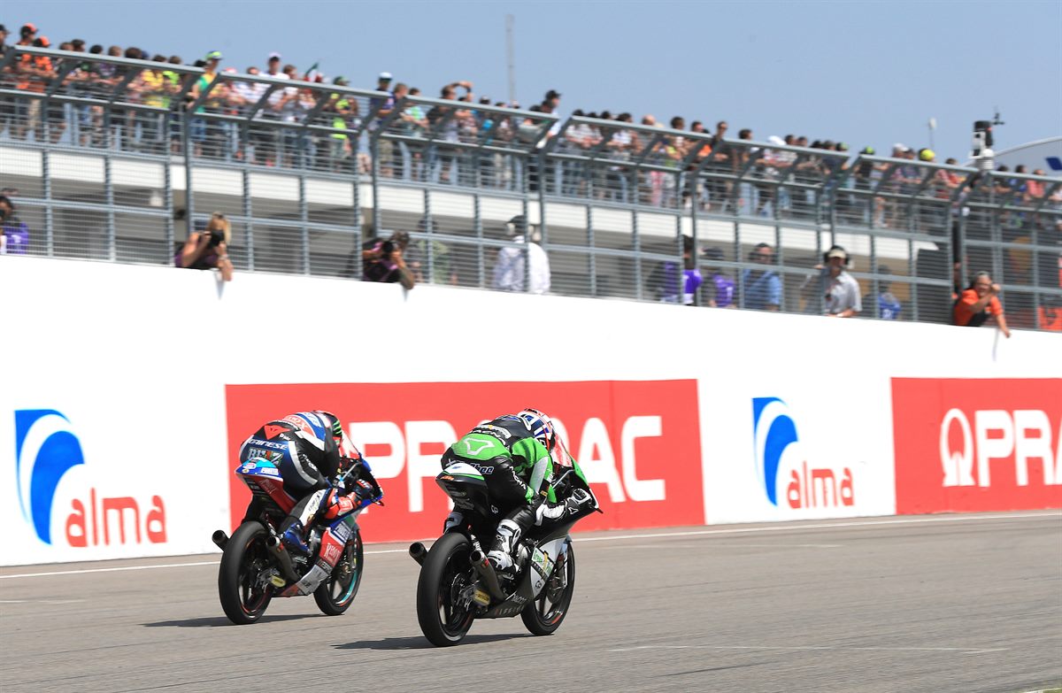 Marco Bezzecchi & John McPhee KTM RC250 GP Sachsenring 2018