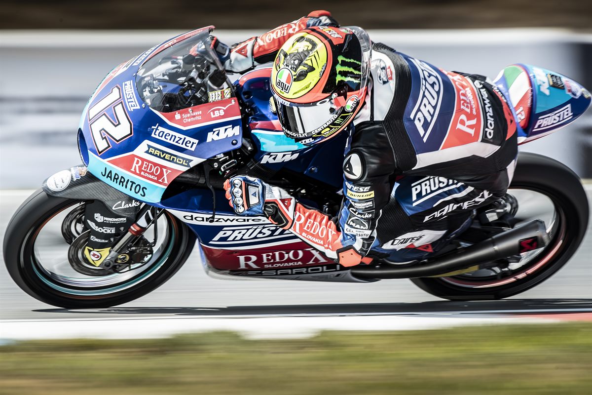 Marco Bezzecchi KTM RC250 GP Automotodromo Brno 2018