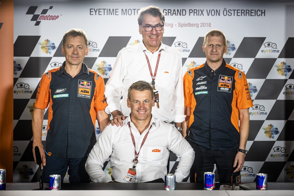 Mike Leitner, Stefan Pierer, Pit Beirer & Aki Ajo Red Bull Ring Spielberg 2018
