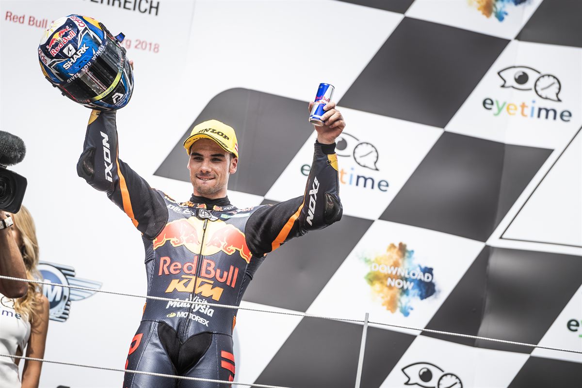 Miguel Oliveira Podium Red Bull Ring, Spielberg 2018