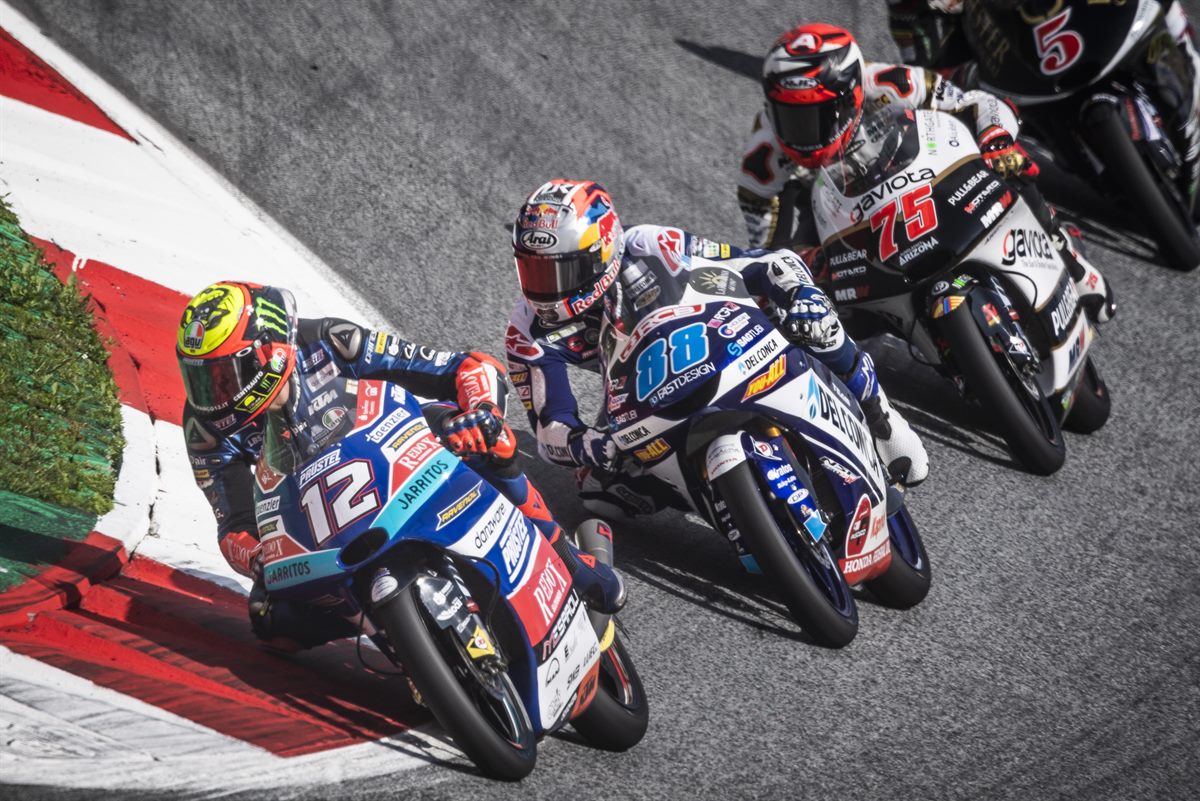 Marco Bezzecchi & Albert Arenas KTM RC250 GP Red Bull Ring, Spielberg 2018