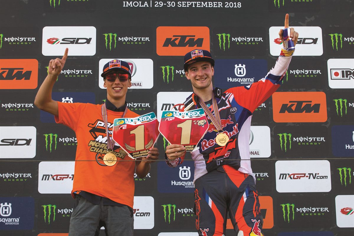 Jorge Prado Jeffrey Herlings Podium Imola (ITA) 2018