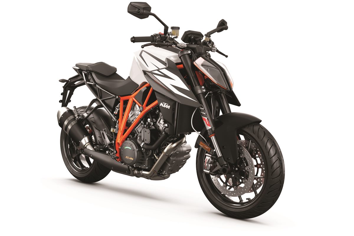 KTM 1290 SUPER DUKE R MY19 white front
