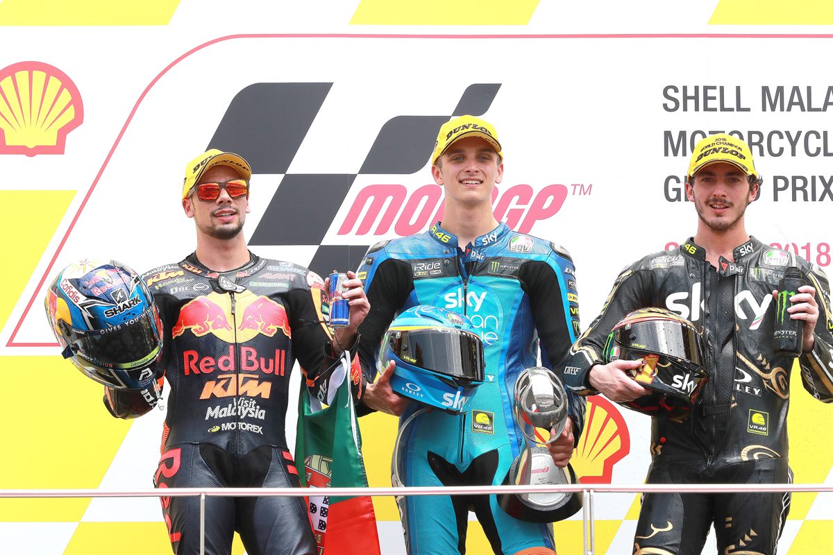 Miguel Oliveira Podium Sepang International Circuit 2018