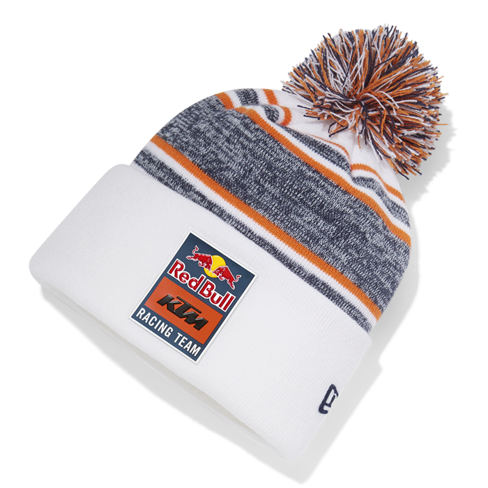 3RB190003700_RED BULL KTM RACING TEAM NEW ERA POMPOM BEANIE_FRONT